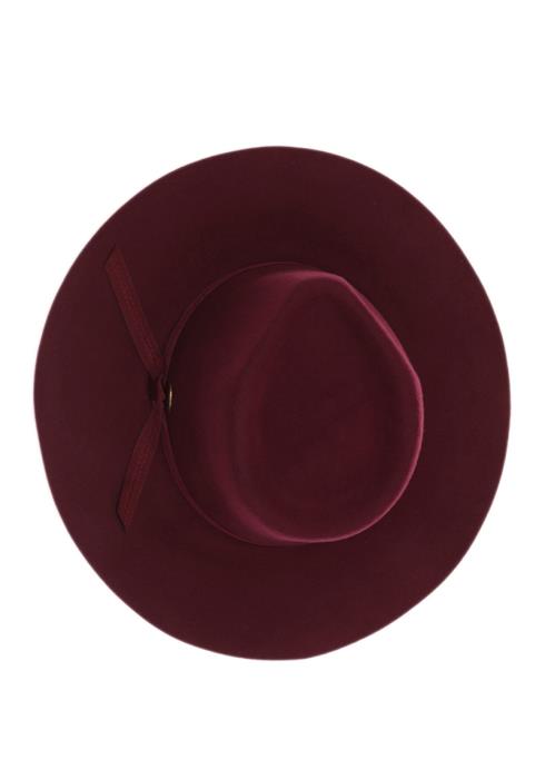 GROSGRAIN BOW TRIM WOOL FELT PANAMA HAT