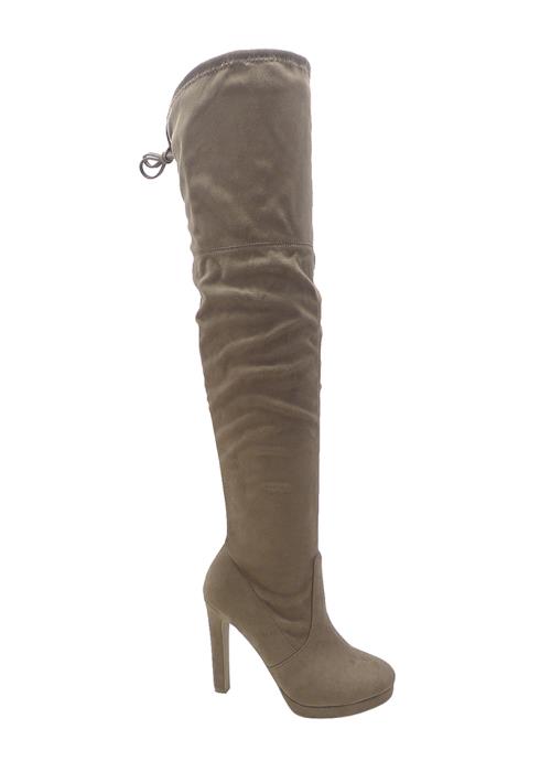 HIGH THIGH LEATHER WITH POINTY HEELS LONG BOOTS
