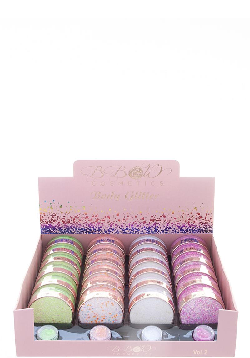 BB AND W COSMETICS BODY GLITTER 24 PCS