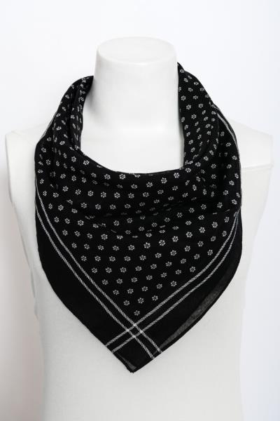 FLORAL DOT BANDANA COTON FACE MASK
