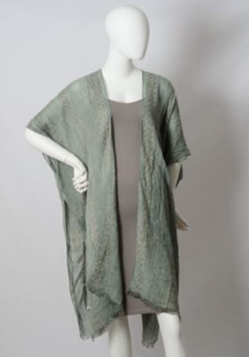 WOVEN LONG LINE TRIBAL KIMONO
