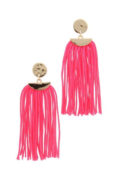 TASSEL POST DROP EARRING