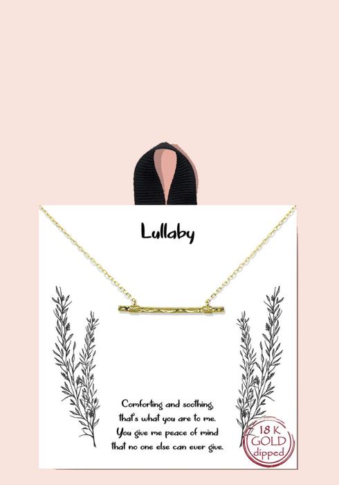 18K GOLD RHODIUM LULLABY NECKLACE