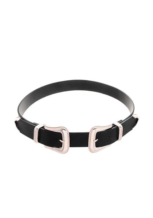SMOOTH PLAIN METAL BUCKLE BELT