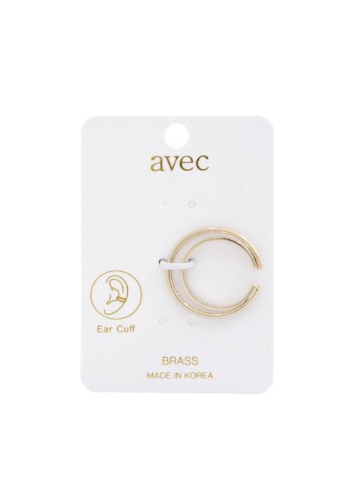 WIDE DOUBLE CIRCLE EARRING