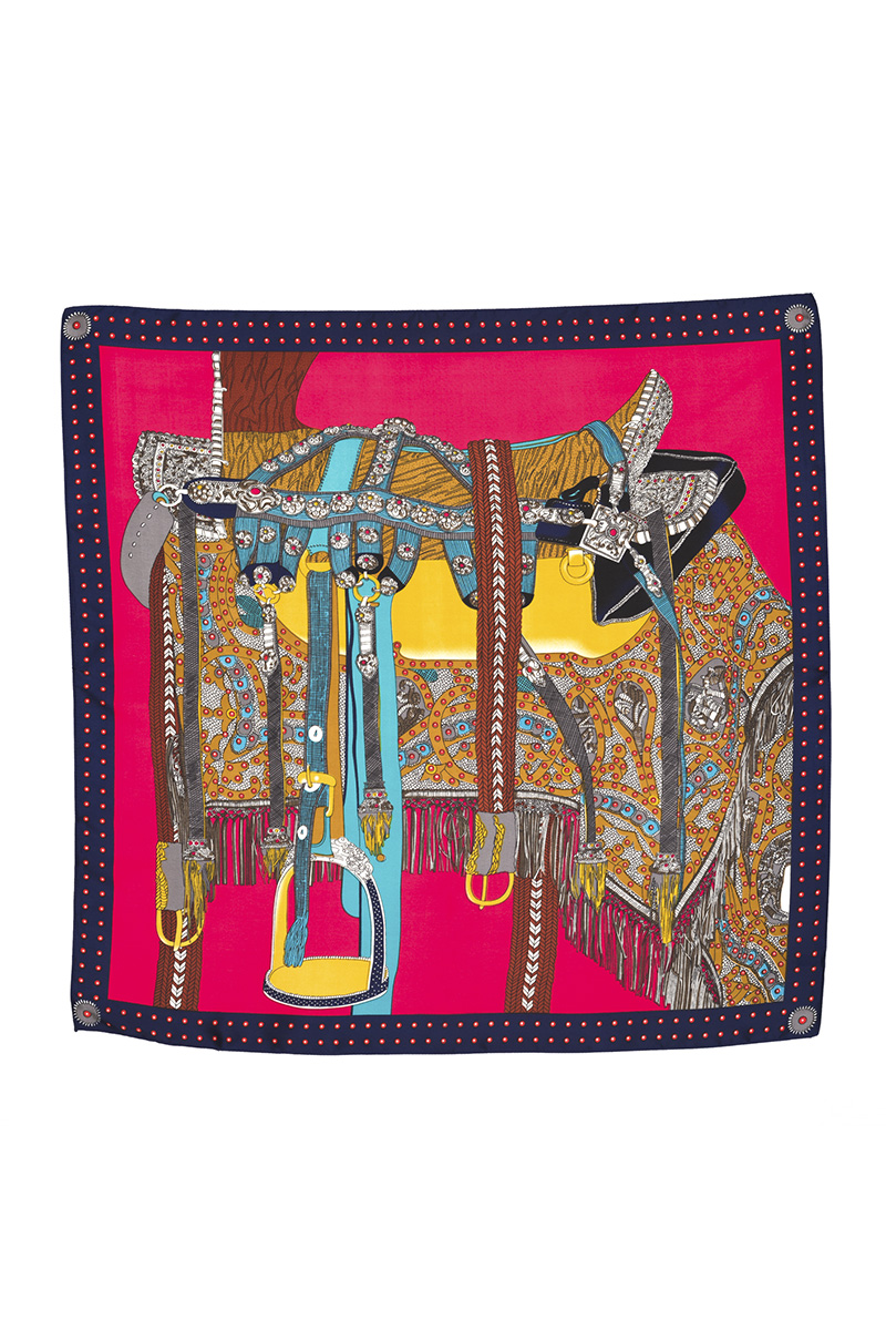 FASHION PICTURE PRINT NECK SCARF