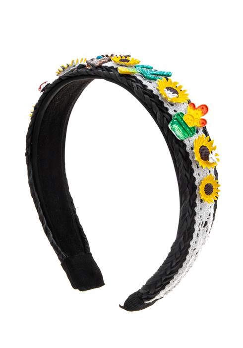 CUTE SUNFLOWER CACTUS DESIGN HAIR HEADBAND