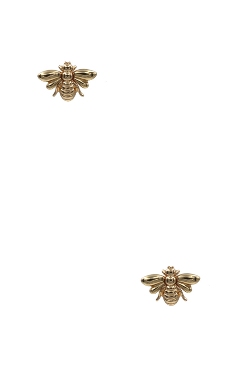 METAL INSECT STUD EARRING