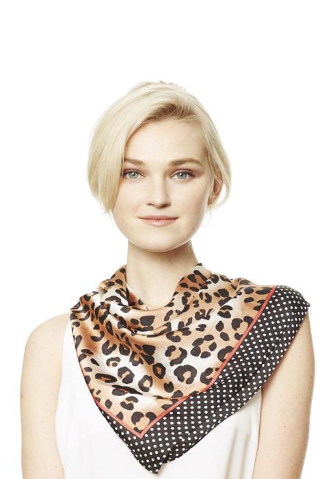 FASHION LEOPARD PRINT NECK SCARF