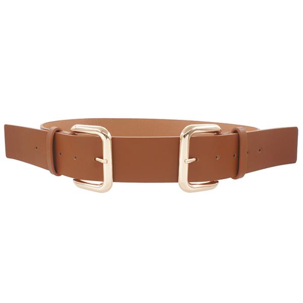 FASHION MODERN DOUBLE SQUARE BUCKLE BELT
