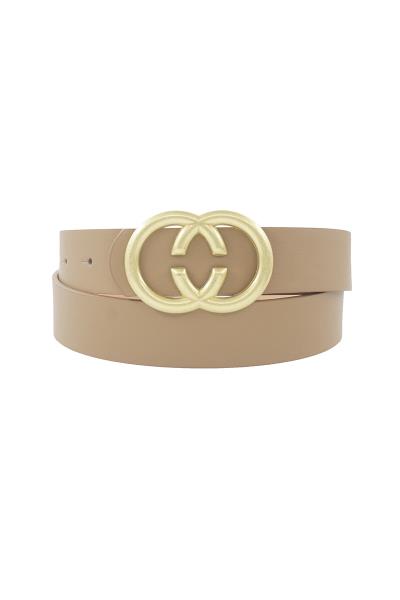 FASHION METAL DOUBLE BUCKLE BELT