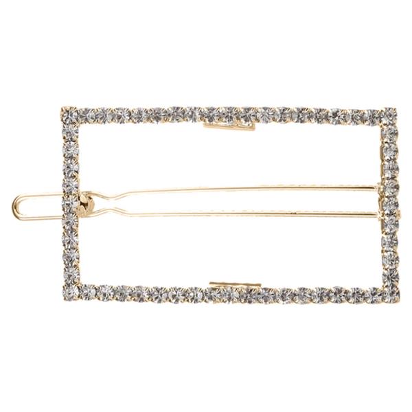 RECTANGLE RHINESTONE HAIR PIN