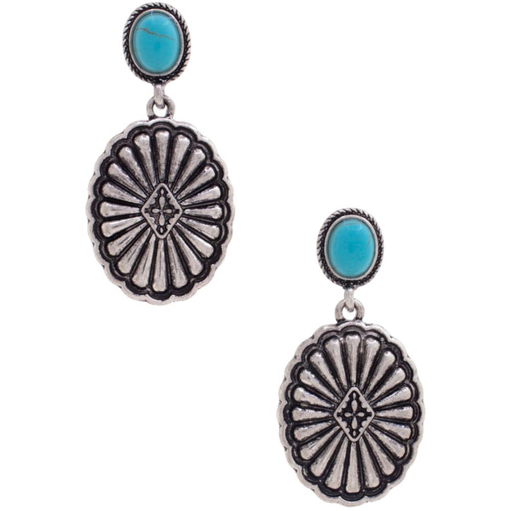 WESTERN STYLE DANGLE EARRING