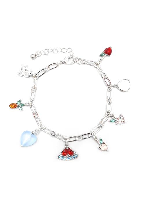 FASHION METAL MULTI CHARM BRACELET