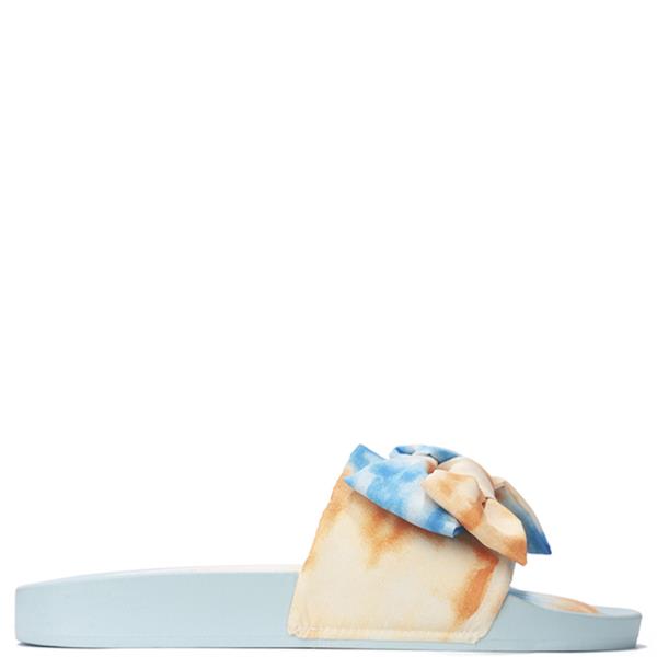 MODERN MULTI COLORED BOW STRAP SLIPPER SANDALS 18 PAIRS