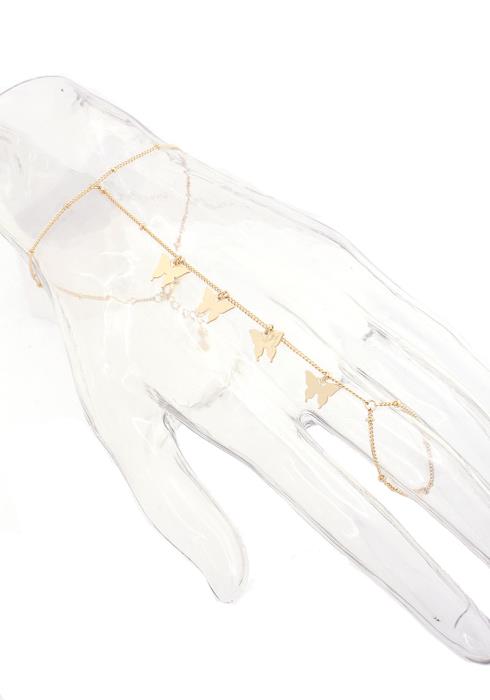 BUTTERFLY CHARM RING BRACELET
