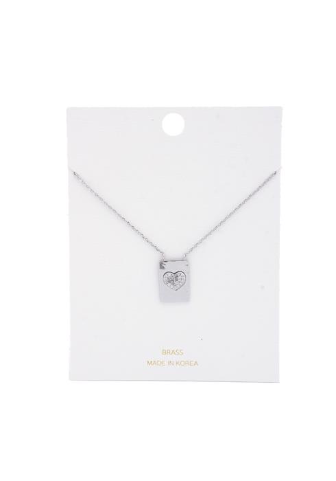 HEART PLATE NECKLACE