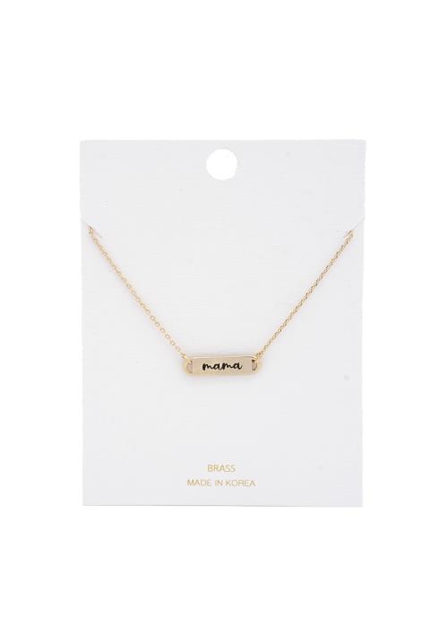 DAINTY MAMA METAL PENDANT NECKLACE