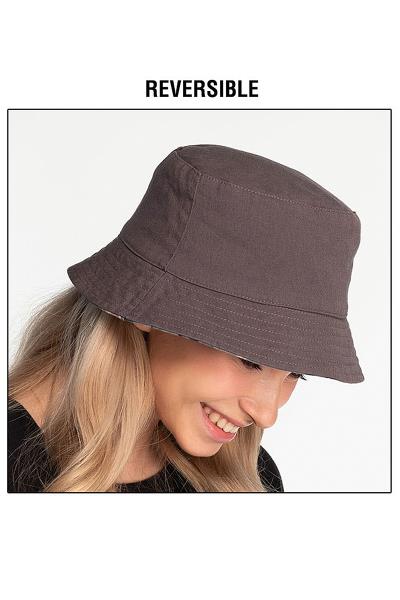 REVERSIBLE FLORAL CAMO BUCKET HAT