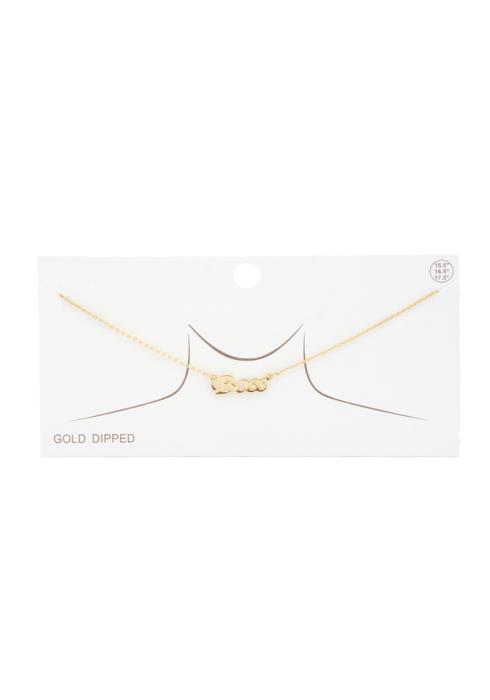BOSS GOLD DIPPED NECKLACE