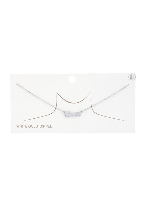 BOSS GOLD DIPPED NECKLACE