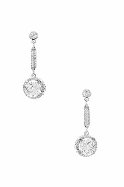 RHINESTONE DANGLE EARRING