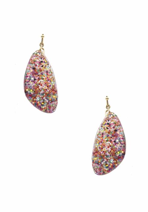GLITTER DANGLE EARRING