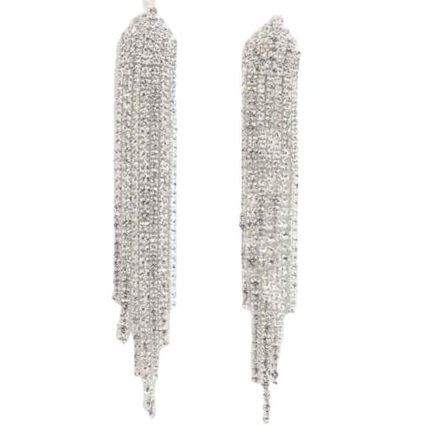 RHINESTONE FRINGE EARRING