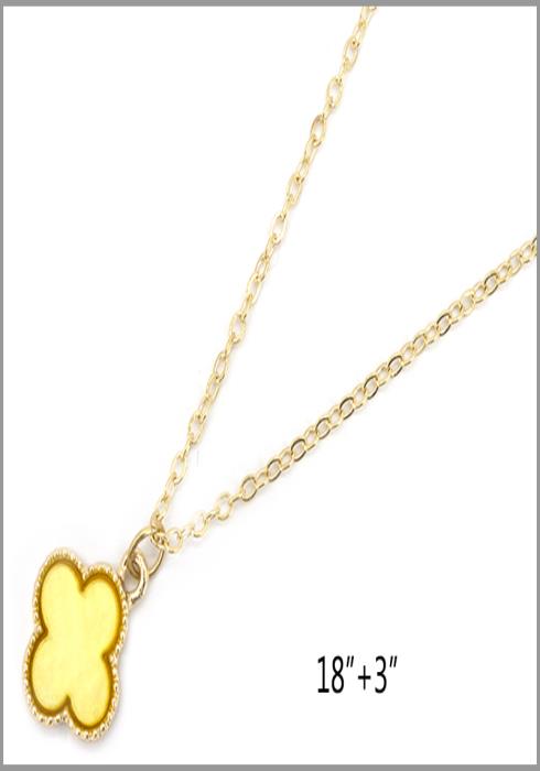 DAINTY QUATREFOIL CHARM NECKLACE