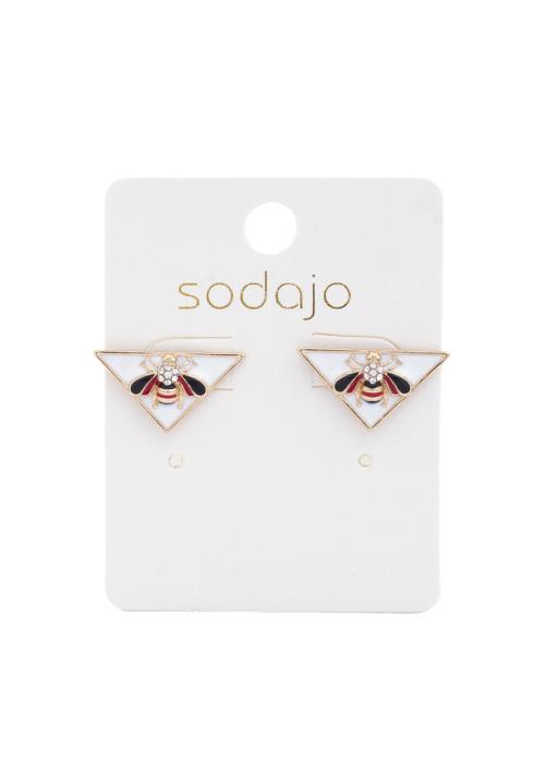 SODAJO BEE TRIANGLE SHAPE EARRING