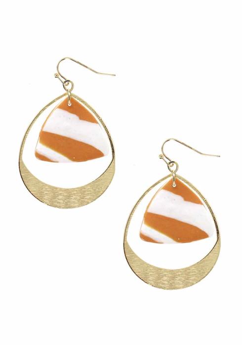 METAL FASHION DANGLE EARRING