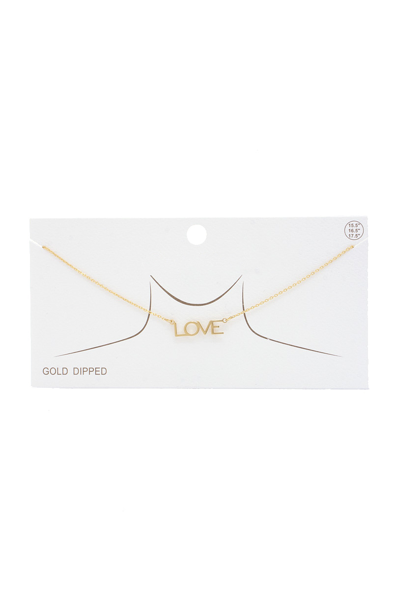 LOVE GOLD DIPPED NECKLACE
