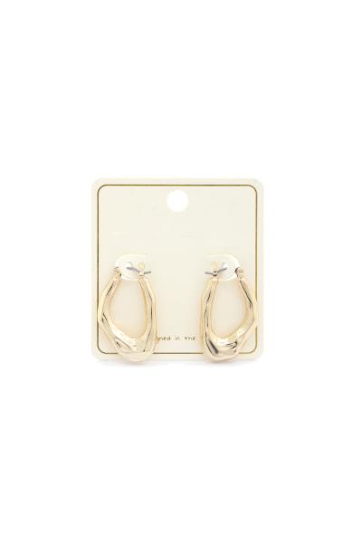 ORGANIC SHAPE METAL EARRING