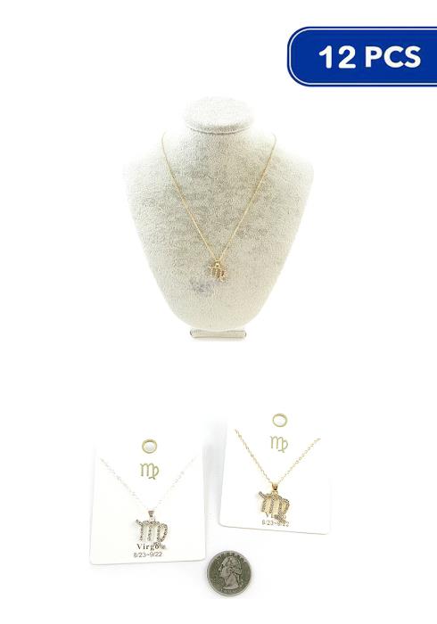 ZODIAC SIGNS NECKLACE SET (12 UNITS)