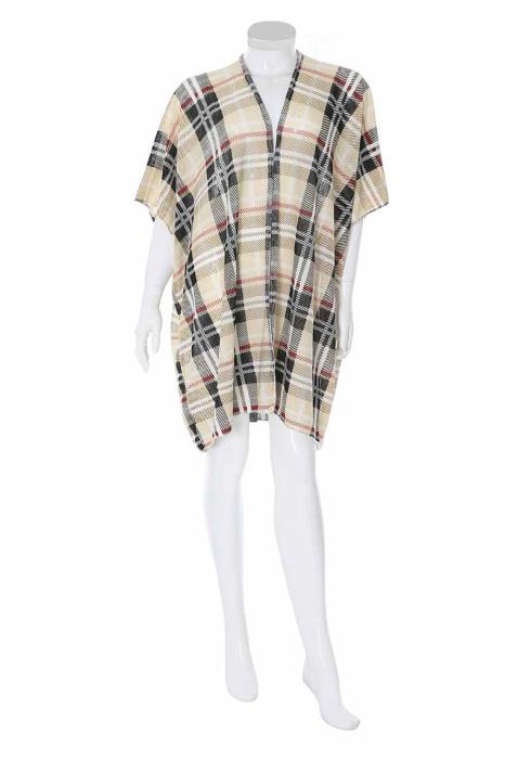 FASHION PLAID COVER UP KIMONO