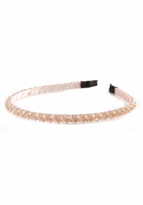 CRYSTAL BEAD THIN HEADBAND