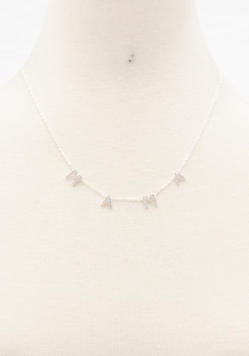 MAMA RHINESTONE NECKLACE