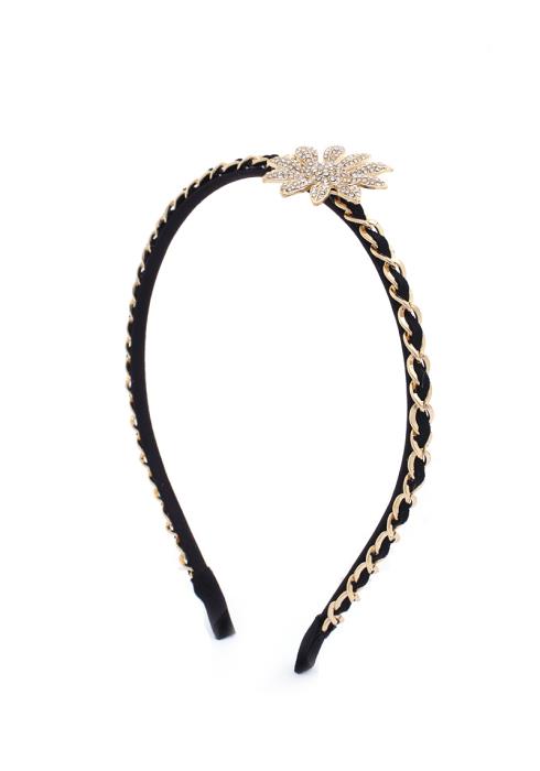 FLOWER RHINESTONE CHAIN HEADBAD