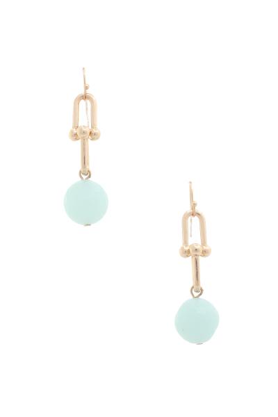BEAD U LINK DROP EARRING