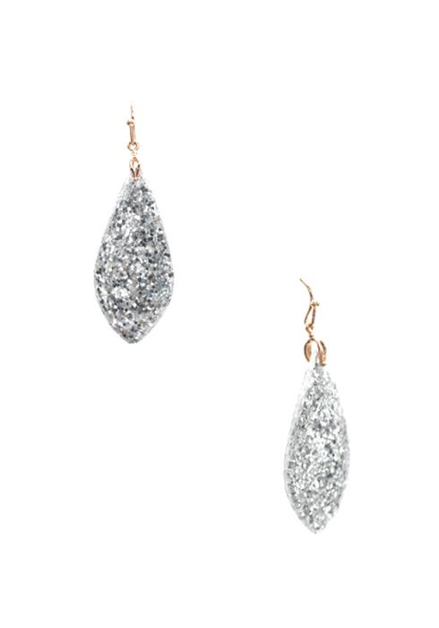 MULTI COLOR SHINING TEAR SHAPE EARRING