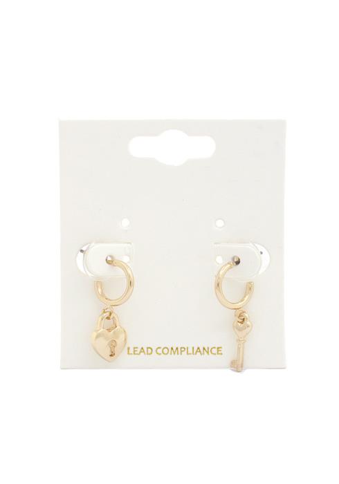 HEART LOCK MINI EARRING