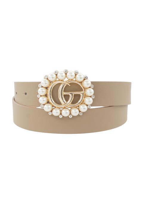 FASHION PEARL BUCKLE BELT