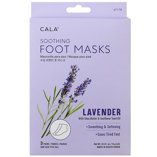 SOOTHING FOOT MASK LAVENDER 3 PAIRS