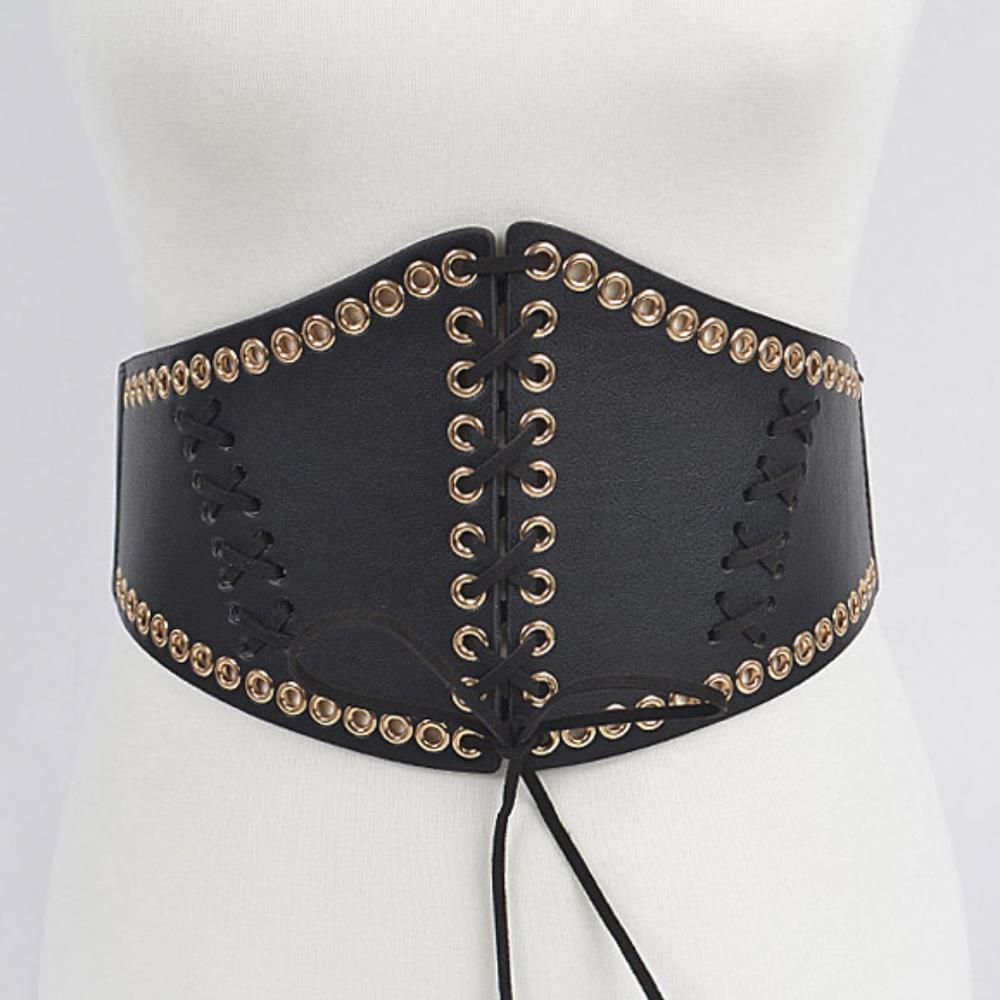 CORSET STRETCH BELT WITH EYELET