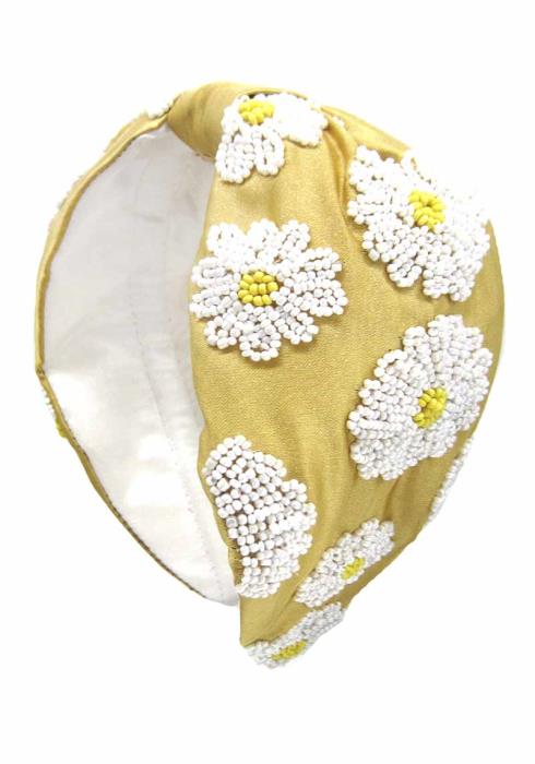 FASHION FLOWER SEED BEAD EMBROIDERY HEADBAND
