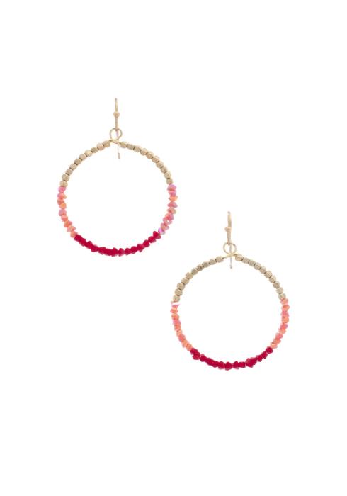 CIRCLE BEADED EARRING