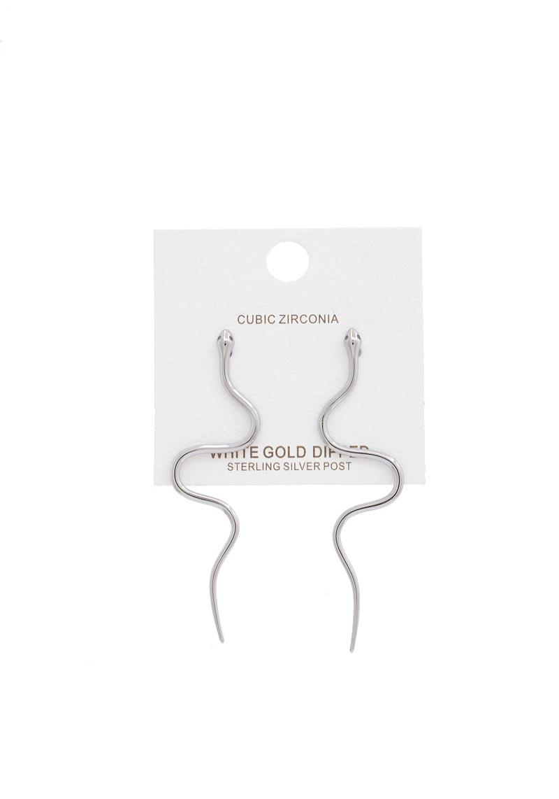 SNAKE GOLD DIPPED EARRING