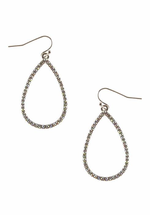 RHINESTONE TEARDROP DANGLE EARRING