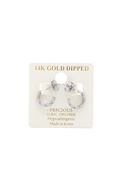 MINI HUGGIE 14K GOLD DIPPED EARRING