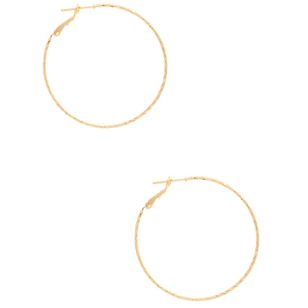 SODAJO TWISTED GOLD DIPPED HOOP EARRING